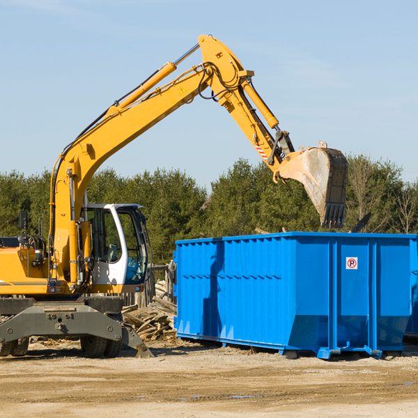 are there any restrictions on where a residential dumpster can be placed in Tate OH